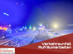 Mehr über den Artikel erfahren Verkehrsunfall Aufräumarbeiten