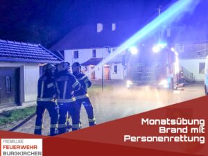 Mehr über den Artikel erfahren Monatsübung Brand mit Personenrettung