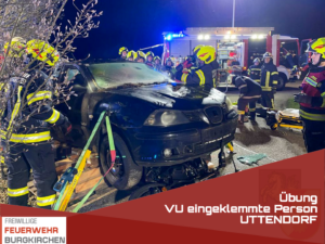 Read more about the article Übung Verkehrsunfall eingeklemmte Person Uttendorf