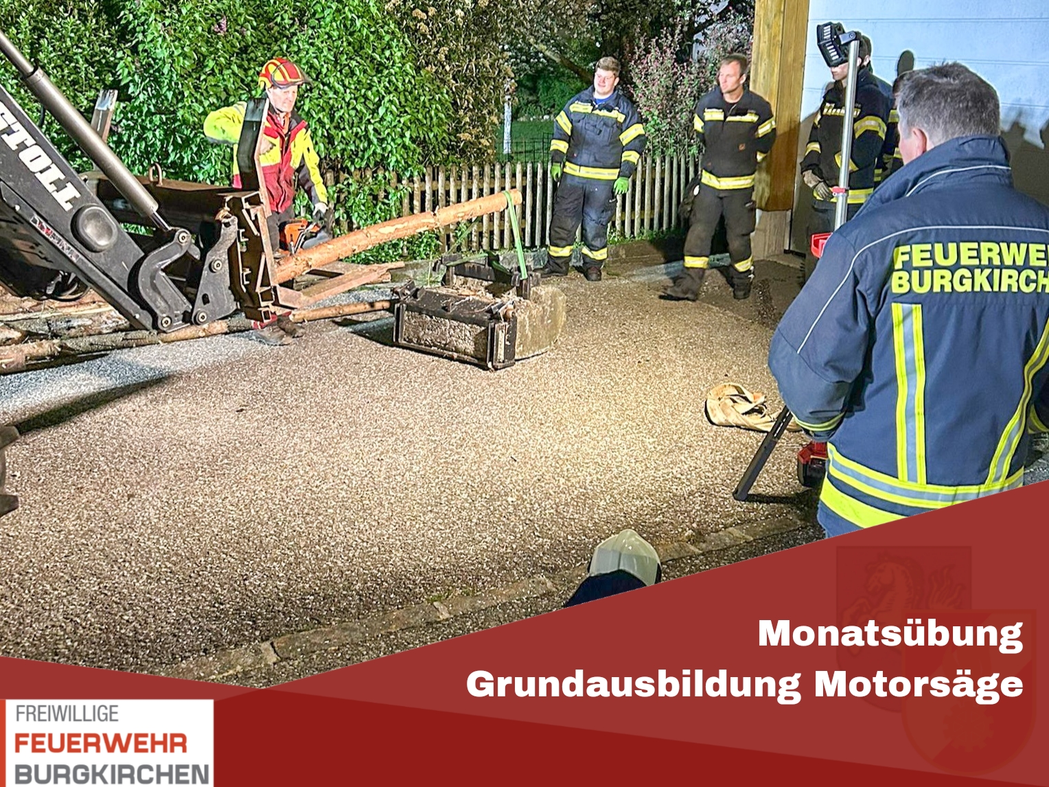 You are currently viewing Monatsübung Grundausbildung Motorsäge
