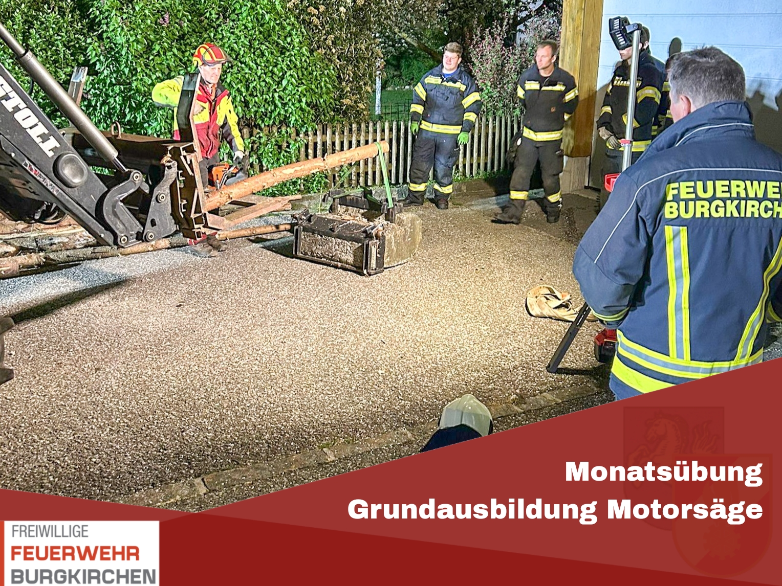 Du betrachtest gerade Monatsübung Grundausbildung Motorsäge