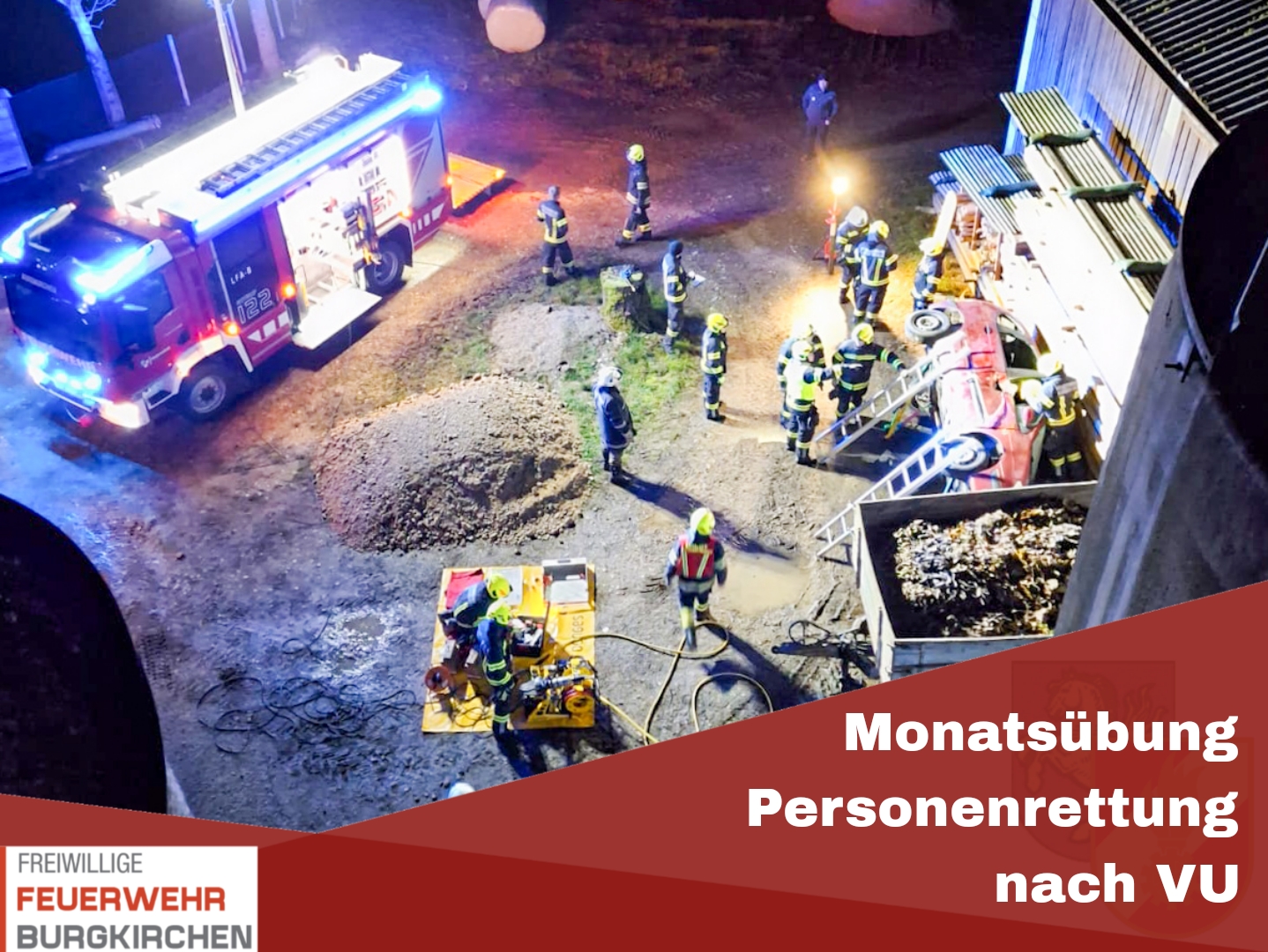 Du betrachtest gerade Monatsübung Personenrettung nach VU