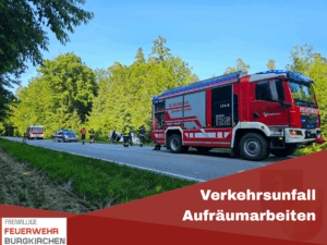 Mehr über den Artikel erfahren Verkehrsunfall Aufräumarbeiten