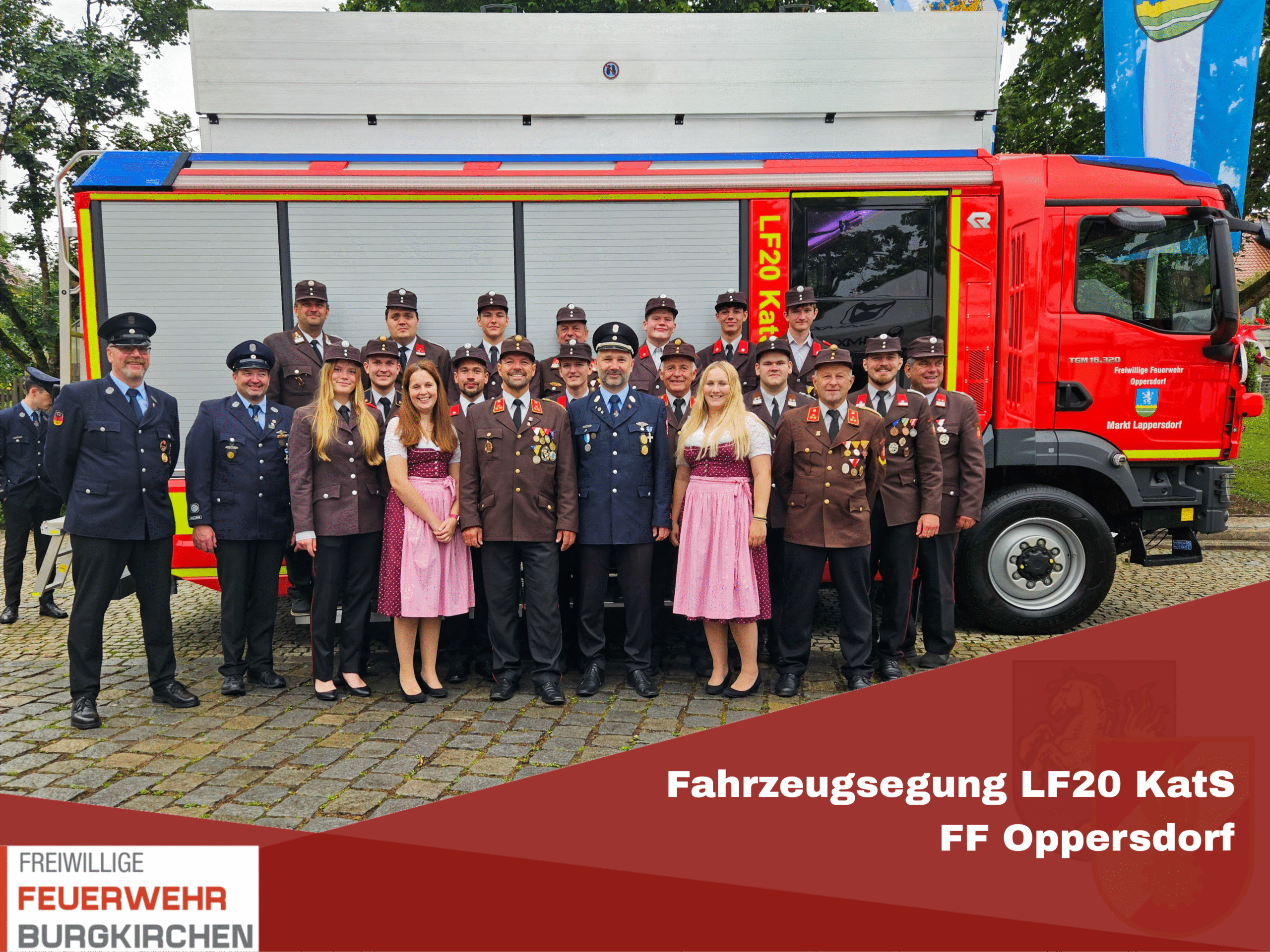 Du betrachtest gerade Fahrzeugsegnung LF20 KatS der FF Oppersdorf