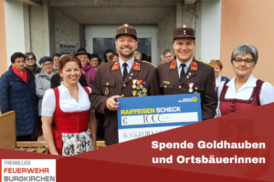 Mehr über den Artikel erfahren Spende Goldhauben und Ortsbäuerinnen