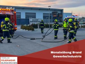 Mehr über den Artikel erfahren Monatsübung Brand Gewerbe/Industrie