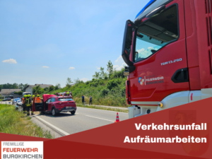 Mehr über den Artikel erfahren Verkehrsunfall Aufräumarbeiten